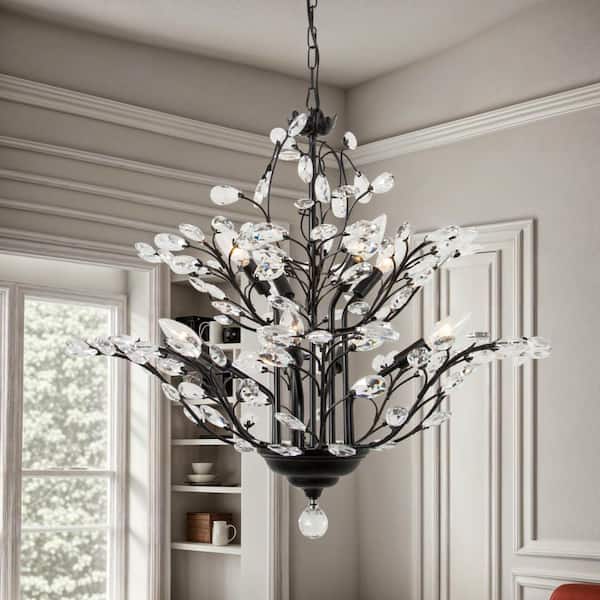 Chicago 8-Light Unique Traditional Chandelier with Crystal Accents