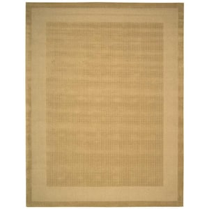 Simply Elegant Sand 5 ft. x 8 ft. Solid Contemporary Area Rug