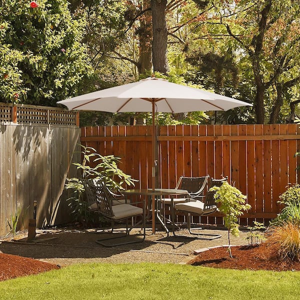 Summit Living 10ft Patio Umbrella with 8 Sturdy Ribs Outdoor