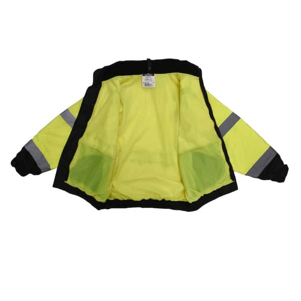 RADWEAR 3-In-1 Deluxe High Visibility Bomber Jacket in Green/Black