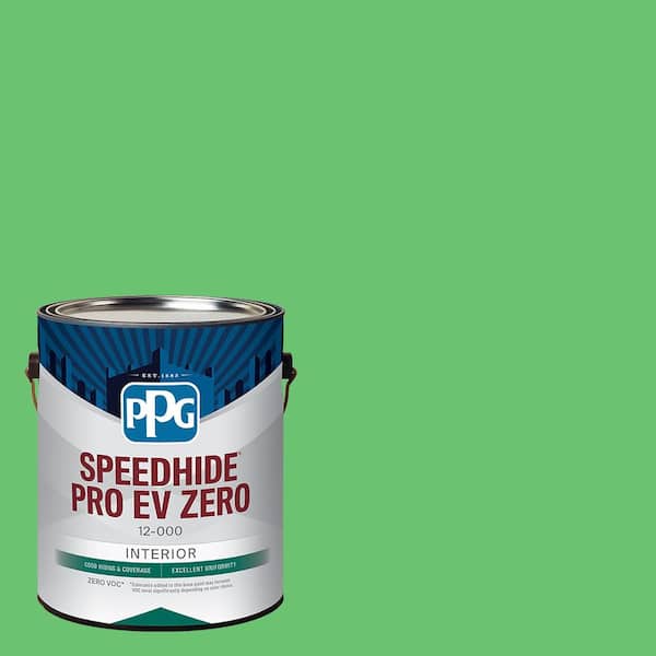 PPG SPEEDHIDE Pro-EV Zero 1 gal. PPG1225-6 Bermuda Grass Flat Interior Paint