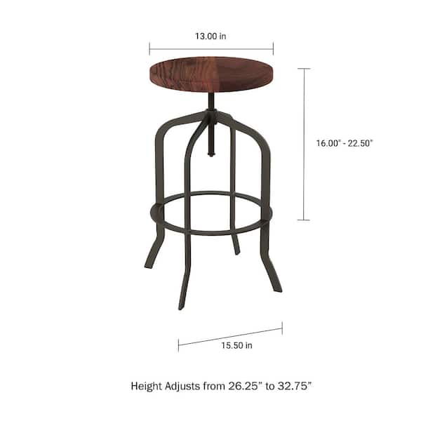 backless metal swivel bar stools