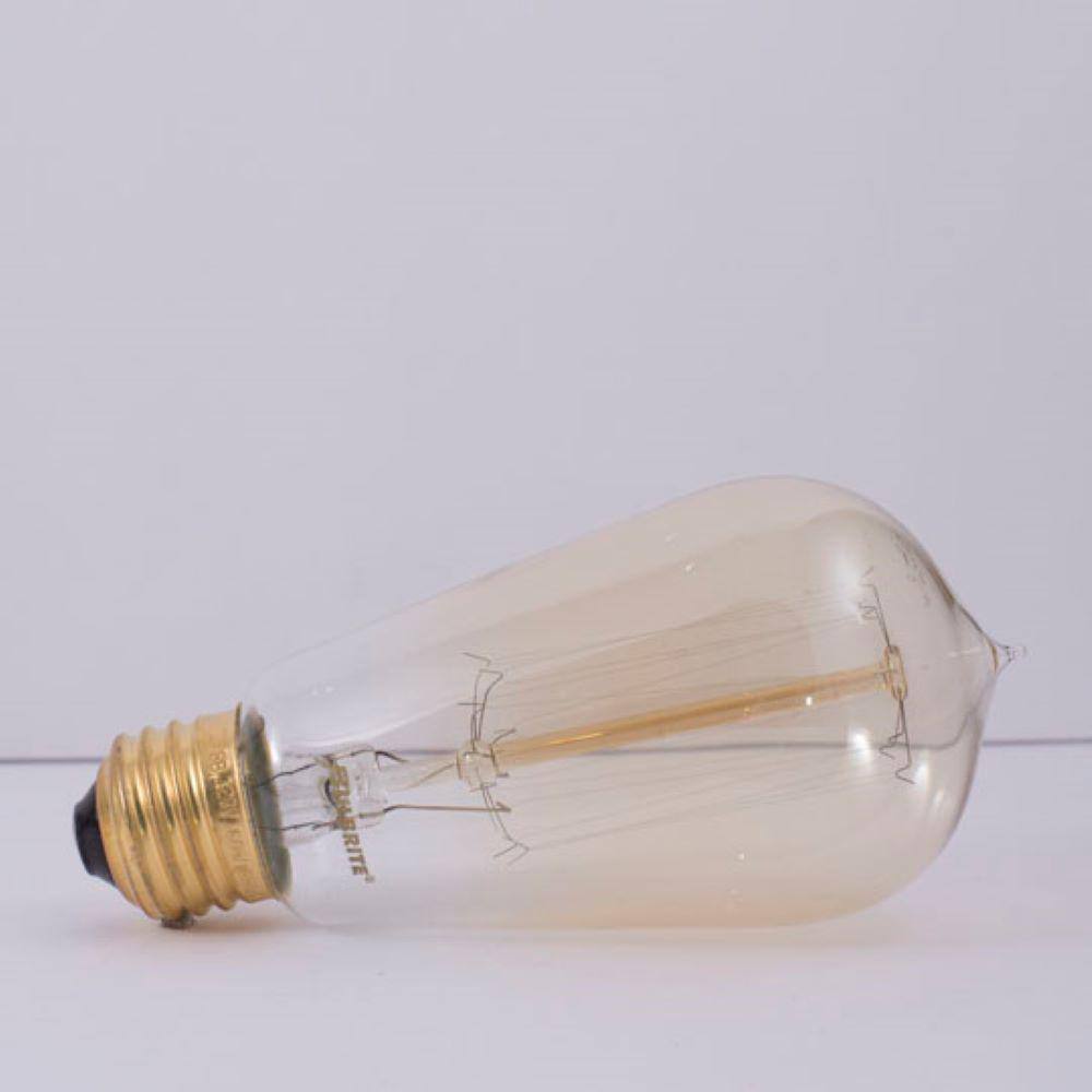 40 Watt Amber Dimmable Edison Squirrel Cage Light Bulb