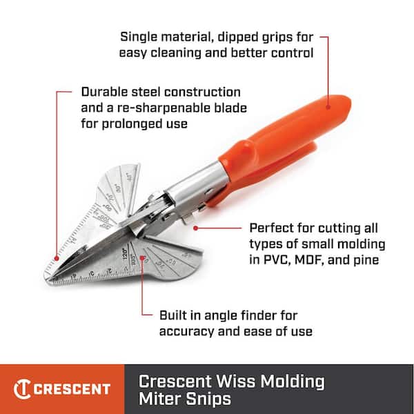 Kraft Tool Durable Steel Blade Snap Cutter - Miter Snips - Accurately Cuts  Angles in Seconds - Cuts 1-in Wide and 1/2-in Thick Materials in the Tile  Cutters department at