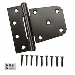 3-1/2 in. Black Stainless Steel Gate Tee Hinge