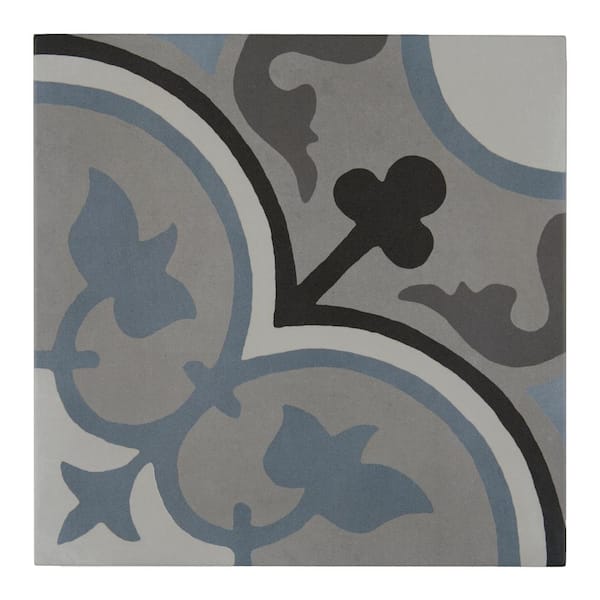 Marazzi D_Segni Lily 4 in. x 4 in. Glazed Porcelain Floor and Wall Sample Tile
