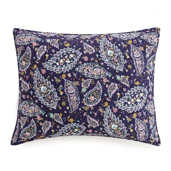 Vera Bradley French Paisley Purple Cotton Standard Sham