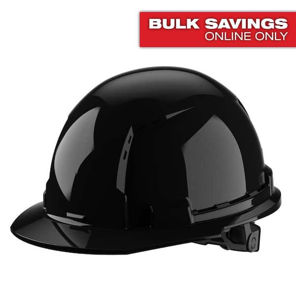 Milwaukee BOLT Black Type 1 Class C Front Brim Vented Hard Hat with 6-Point Ratcheting Suspension