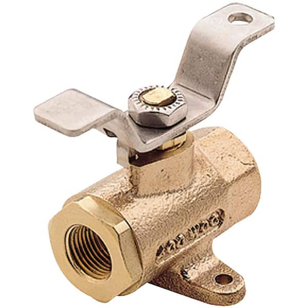 CONBRACO 3/8 in. Bronze Ball Type Fuel Shut-Off Valve