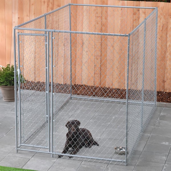 Chain link dog kennel home depot best sale