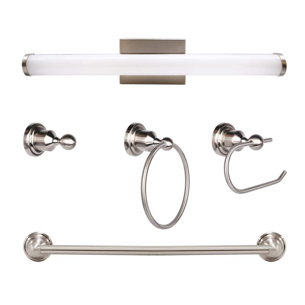 WAC Lighting Slim Nightstick 18 In. Brushed Aluminum LED Vanity Light Bar And Wall Sconce 3000k Ws 35819 Al