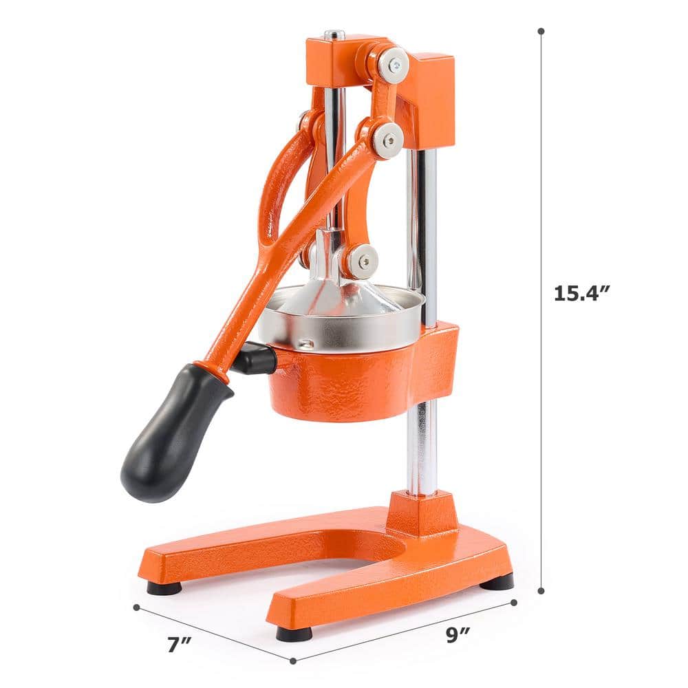 CO-Z Orange Cast Iron and Stainless Steel Citrus Juicer