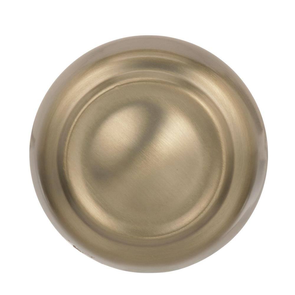 Golden Champagne Round Cabinet Knob with Mounting Hardware
