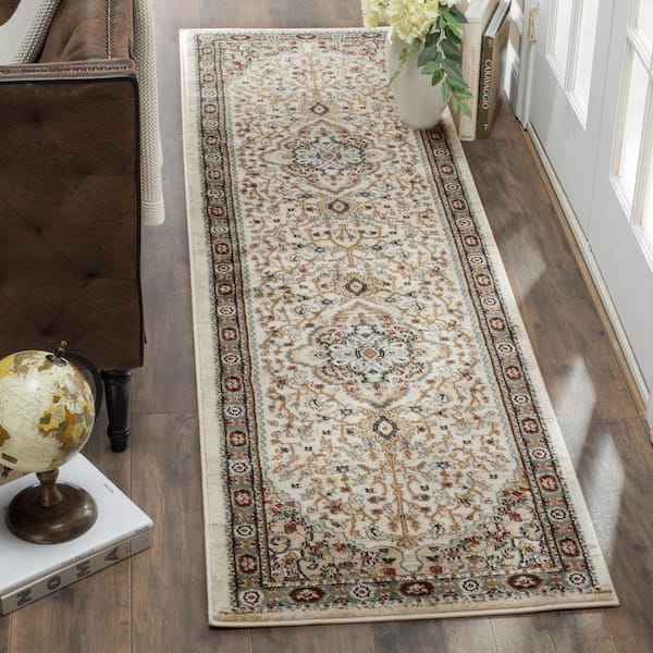 Lyndhurst 2 ft. x 10 ft. Cream/Beige Oriental Runner Rug