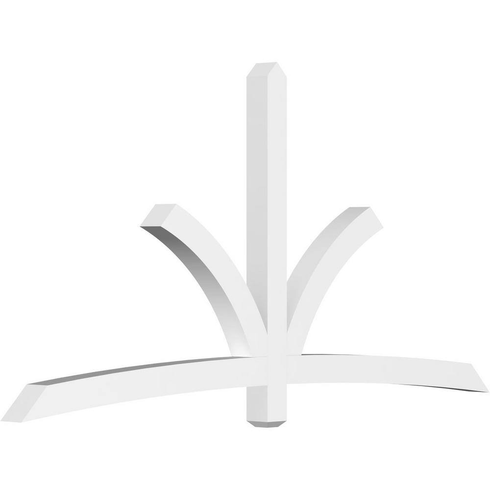 96 in. W x 48 in. H x 4 in. D x 4 in. F, 12/12 Pitch, Davenport Signature Urethane Gable Bracket, Primed Tan price history on PriceWatchPro