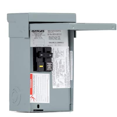 Square D Homeline 50 Amp 2-Space 4-Circuit Spa Panel Main Lug Load Center