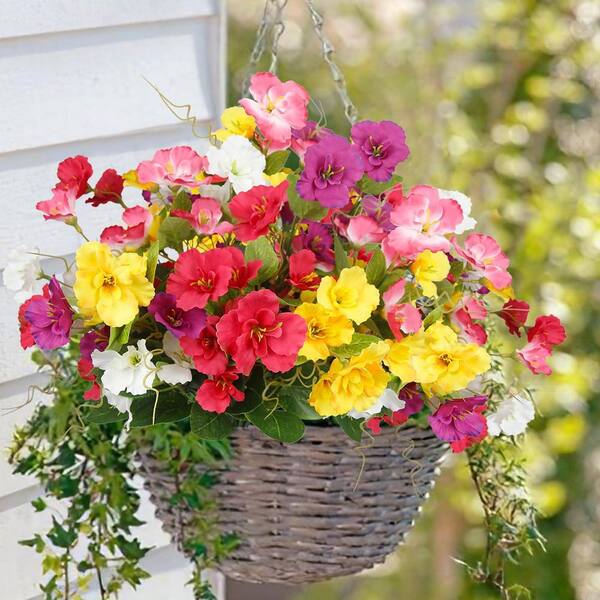 16.93 in. Artificial Multicolor Outdoor Indoor UV Resistant