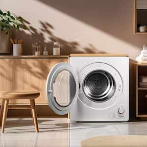 2.8 cu. ft. vented Electric Dryer in White with Prevents Lint Build-Up Filter and 4 Auto Drying Modes