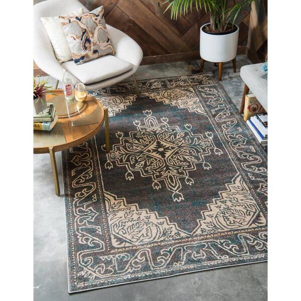 5' 0 x 8' 0 Unique Loom Aurora Collection Rustic Abstract Vintage Multi Area Rug 5' 0 x 8' 0 Unique Loom Aurora Collection Rustic Abstract Vintage Multi Area Rug