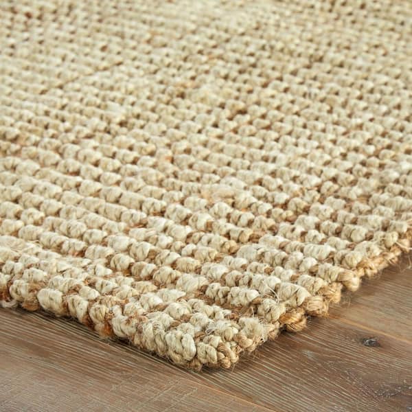 Natural Tan 5 ft. x 8 ft. Solid Area Rug