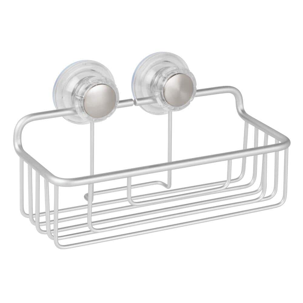 On The Dot Suction Shower Basket Caddy Gray - Slipx Solutions : Target