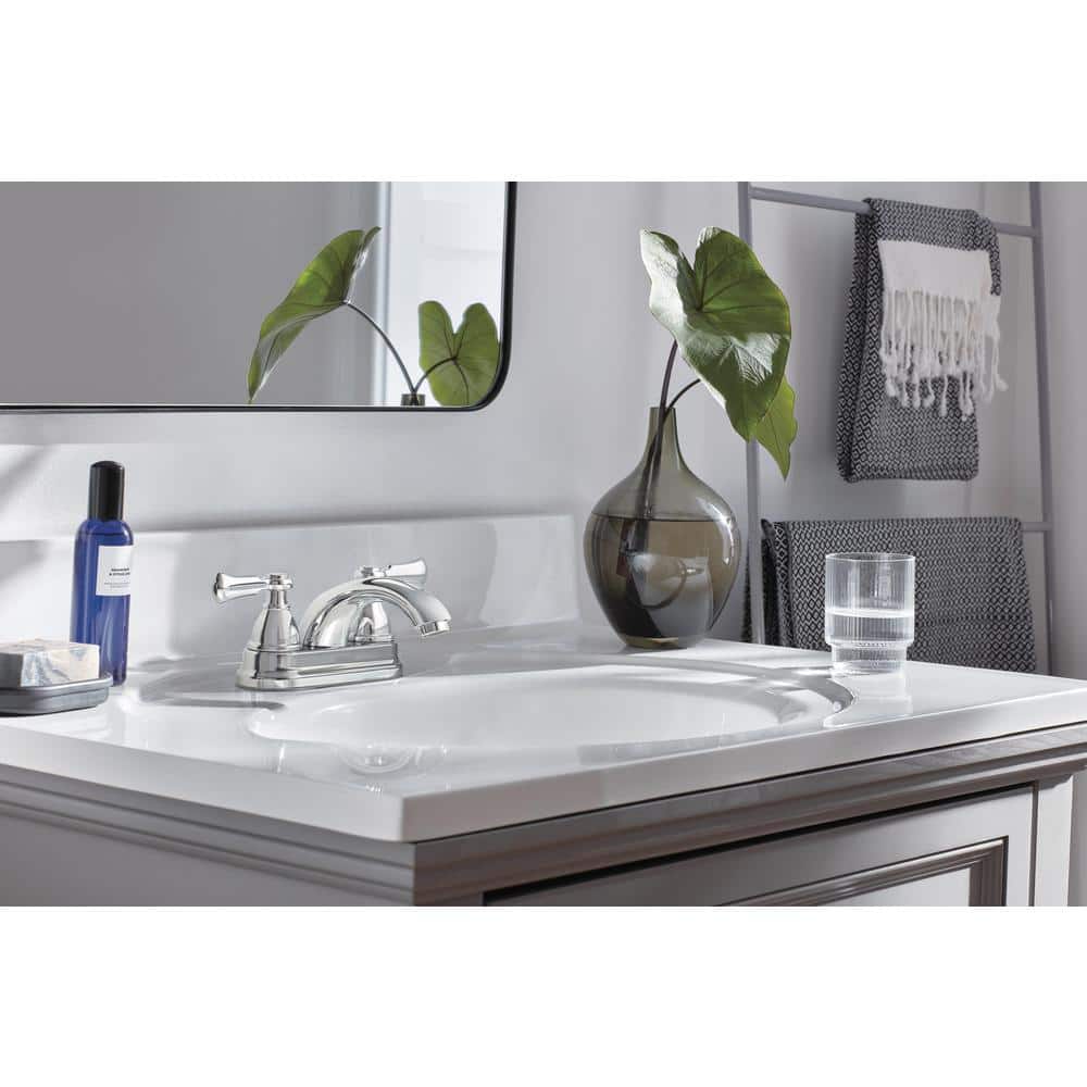 Elmhurst Chrome Two-Handle Centerset Bathroom Faucet