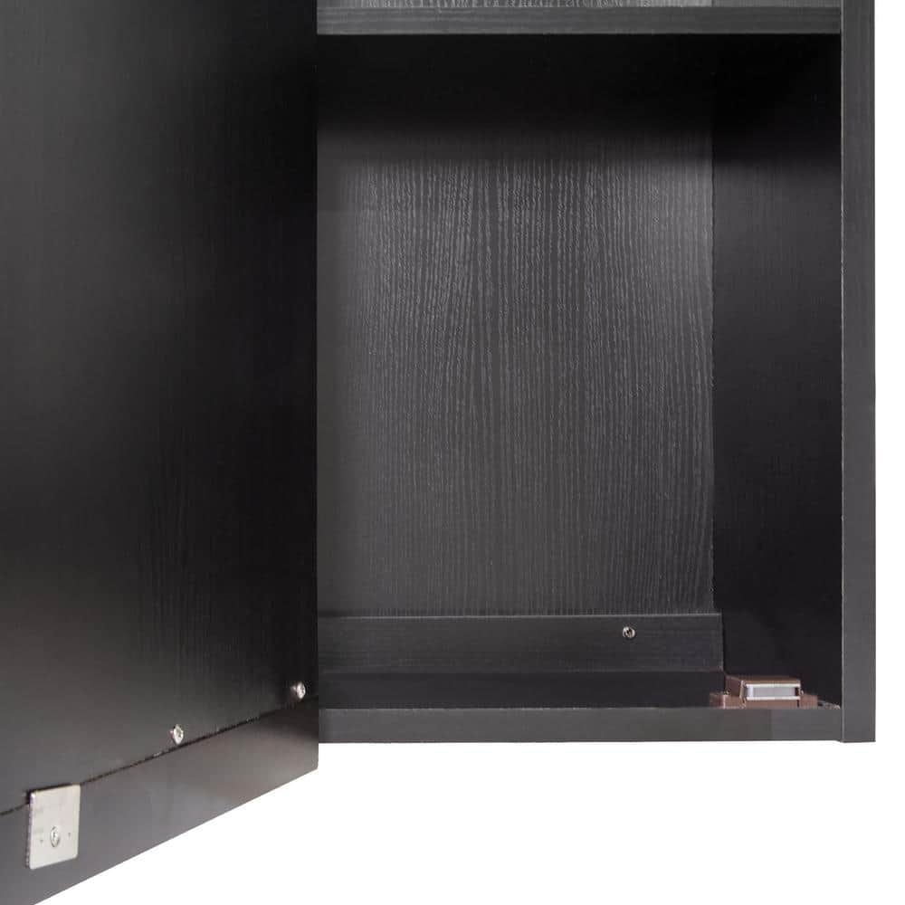 Ventura 36-Inch Espresso Wood Tri-View Medicine Cabinet