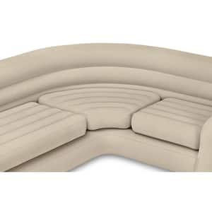 Inflatable Corner Living Room Neutral Sectional Sofa (2-Pack)