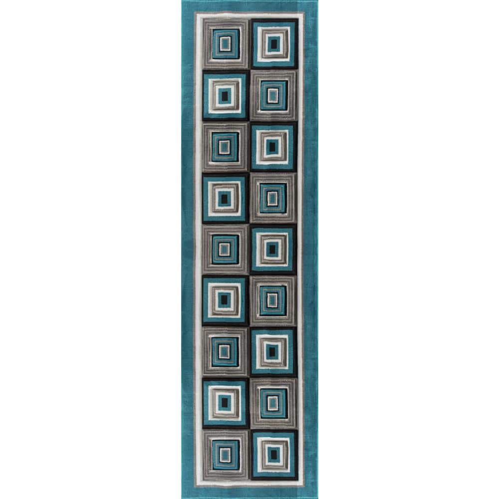 Platinum Turquoise 9 in. x 32 in. Durable Polyester Stair Tread Cover (Set of 14) price history on PriceWatchPro