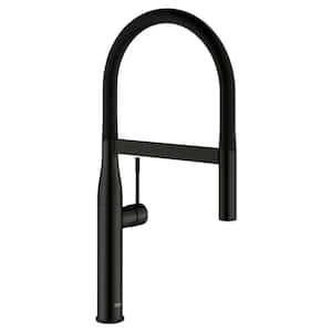 Essence New Single-Handle Pull-Down Sprayer Kitchen Faucet in Matte Black