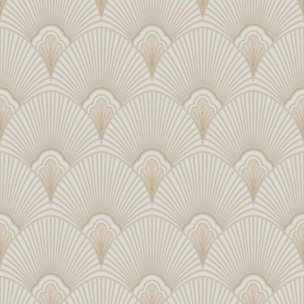 Graham & Brown Sublime Art Deco Natural Brown Wallpaper Sample 12114694 ...