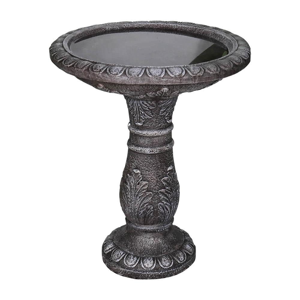 24. 4in. Cement Birdbath for Garden-Fibre Reinforced Concrete Pedestal Bird Baths for Garden, Patio, Backyard, Lawn price history on PriceWatchPro
