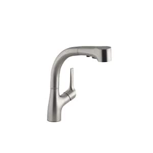 Elate Single-Handle Pull-Out Sprayer Kitchen Faucet In Vibrant Stainless