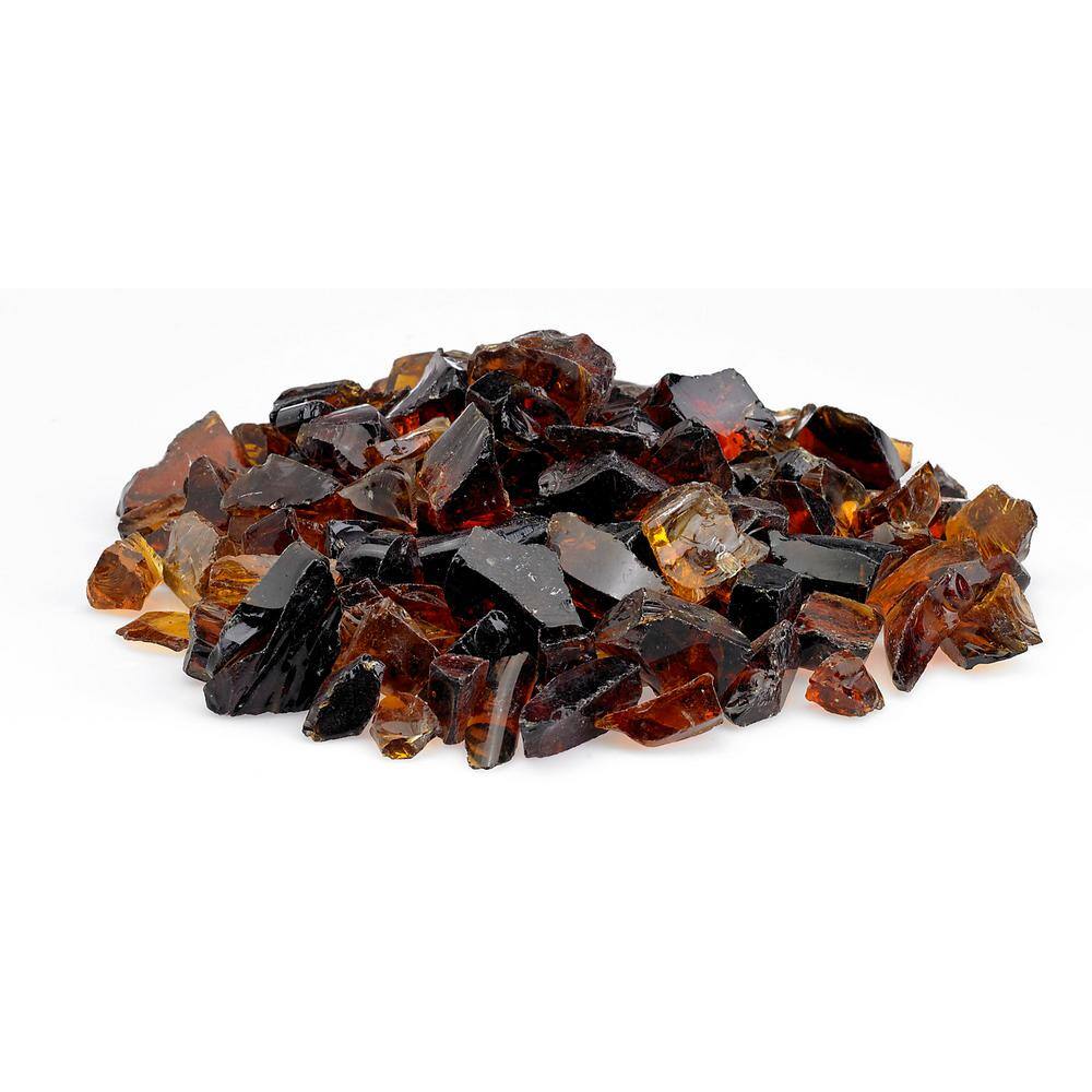 Auburn Recycled Decorative Fire Pit Glass, 10 Pounds