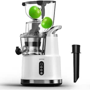 Cold Press Juicer Machine, Slow Masticating Juicer, Easy to Clean, High Yield, Non BPA, White