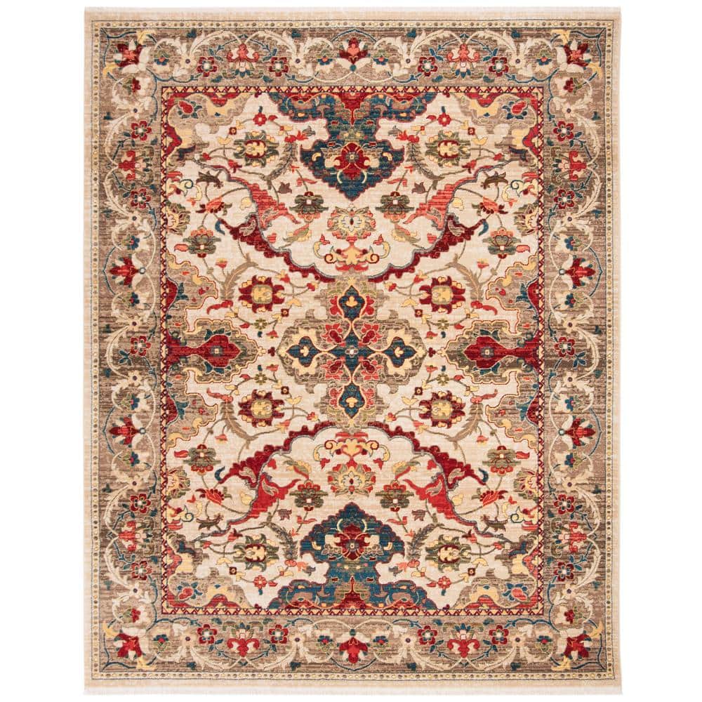 Kashan Ivory/Taupe 9 ft. x 12 ft. Border Area Rug price history on PriceWatchPro