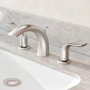 Kohra 8 in. Widespread 2-Handle Bathroom Faucet in Brushed Nickel