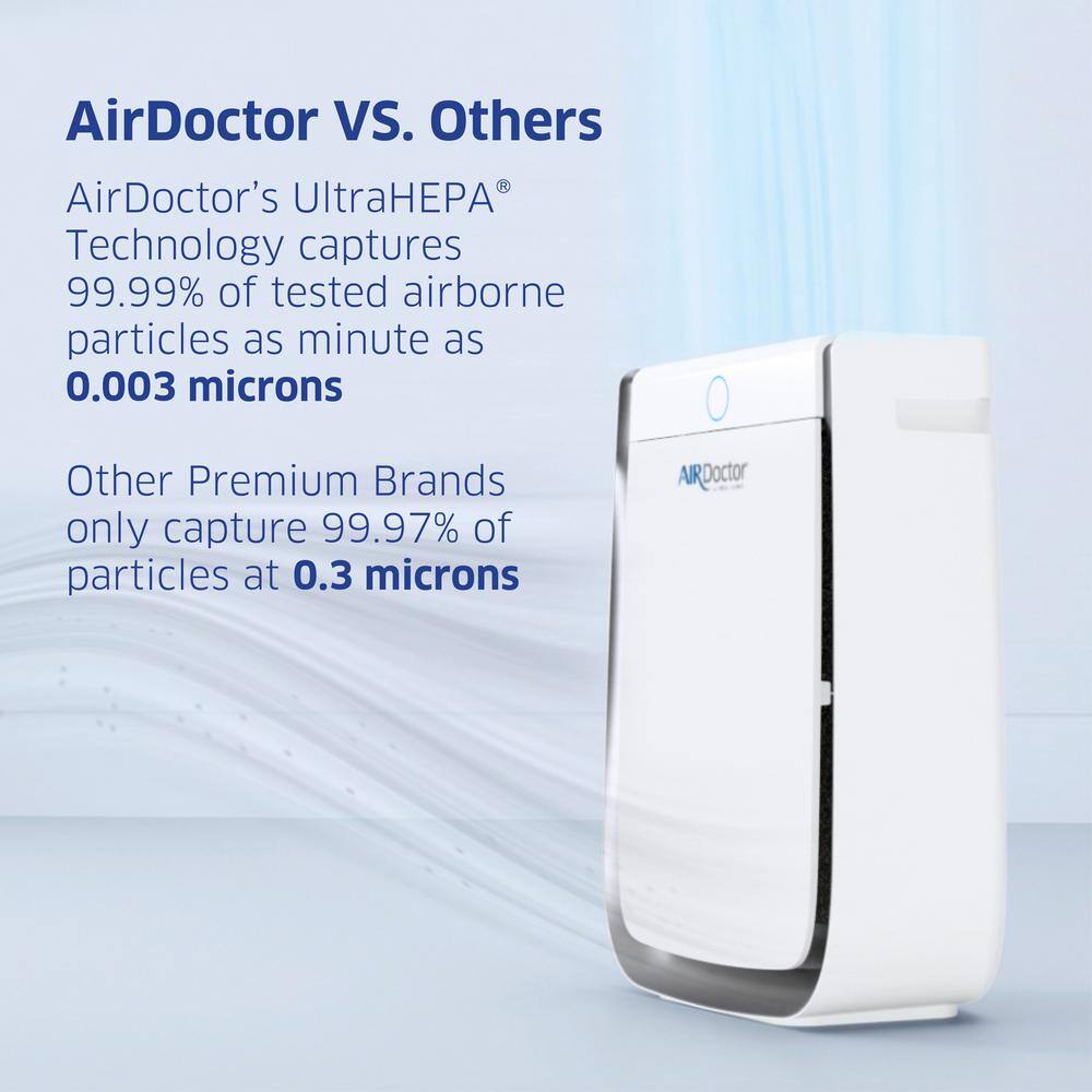 AirDoctor 3500i White Smart Console Air Purifier with HEPA Filter