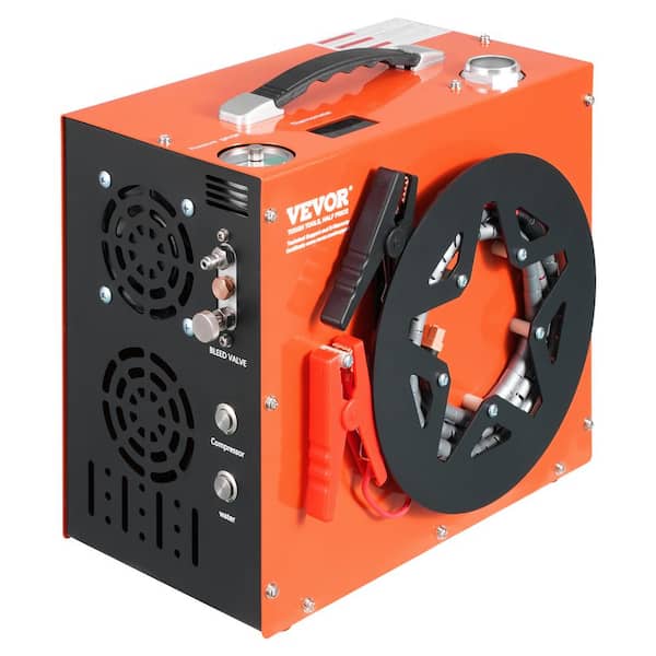 0.26 Gal. Portable Gas PCP Air Compressor 4500 PSI/30 Mpa Auto-Stop with Built-in Water Fan Cooling for Air Rifle Airgun