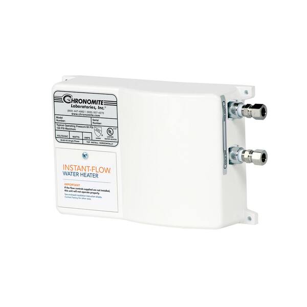 Chronomite Instant-Flow Micro-Low Flow 0.35 GPM Point of Use Electric Tankless Water Heater, 20 Amp, 277-Volt, 5540-Watt, 110°F