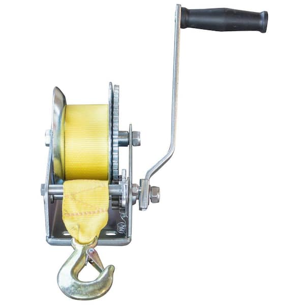 Sportsman 2,500 lbs. Hand Winch with Hook 801828 - The Home Depot