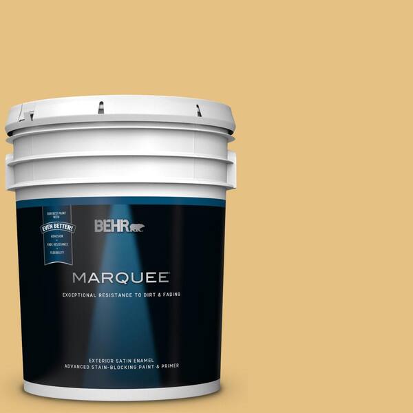 BEHR MARQUEE 5 gal. #UL180-21 Tangy Satin Enamel Exterior Paint and Primer in One