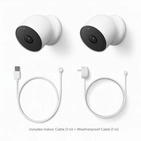 【ほぼ新品】Google Nest Cam バッテリー式 ホワイト Google Nest Cam (Battery) - Outdoor or Indoor Security Camera (2