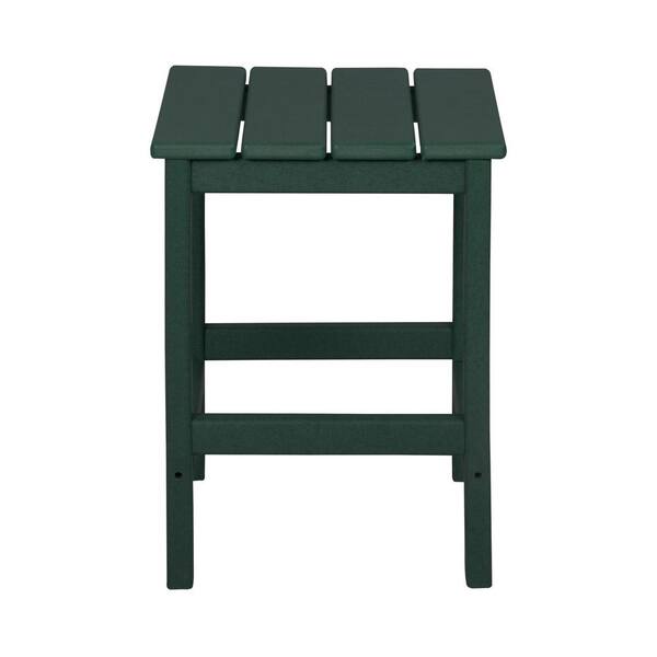 WESTIN OUTDOOR MASON Dark Green Outdoor Poly Adirondack Side Table 2001CSDKGR The Home Depot