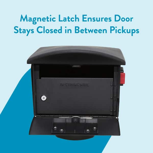 Architectural Mailboxes Mailsafe Black, Large, Plastic, Locking