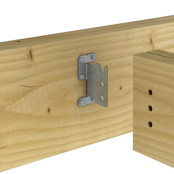 12-Gauge ZMAX Galvanized Concealed Joist Tie with (3) Short Pins