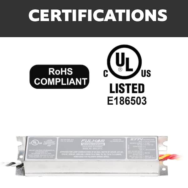 128-Watt 277-Volt Fluorescent Replacement Electronic Ballast