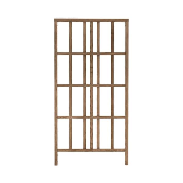 VITA Urbana 39 in. L x 77 in. H Vinyl Modern Trellis, Espresso Brown