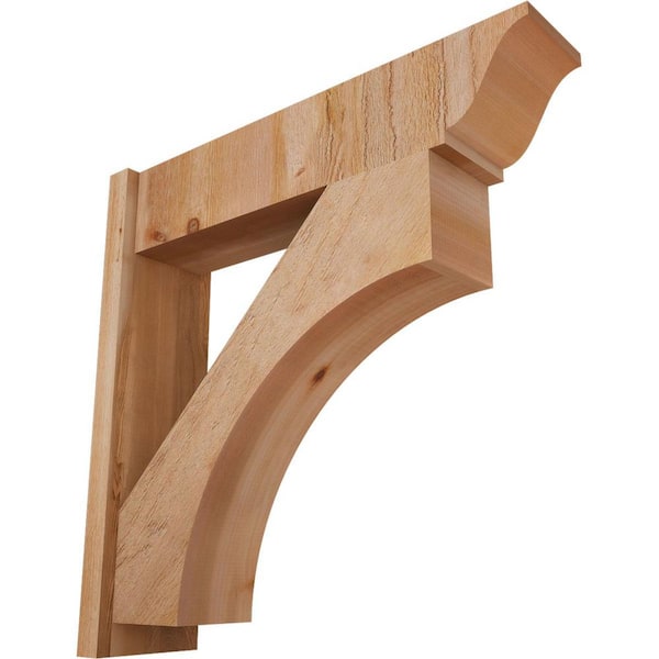 Ekena Millwork 8 in. x 32 in. x 32 in. Western Red Cedar Westlake Traditional Rough Sawn Outlooker