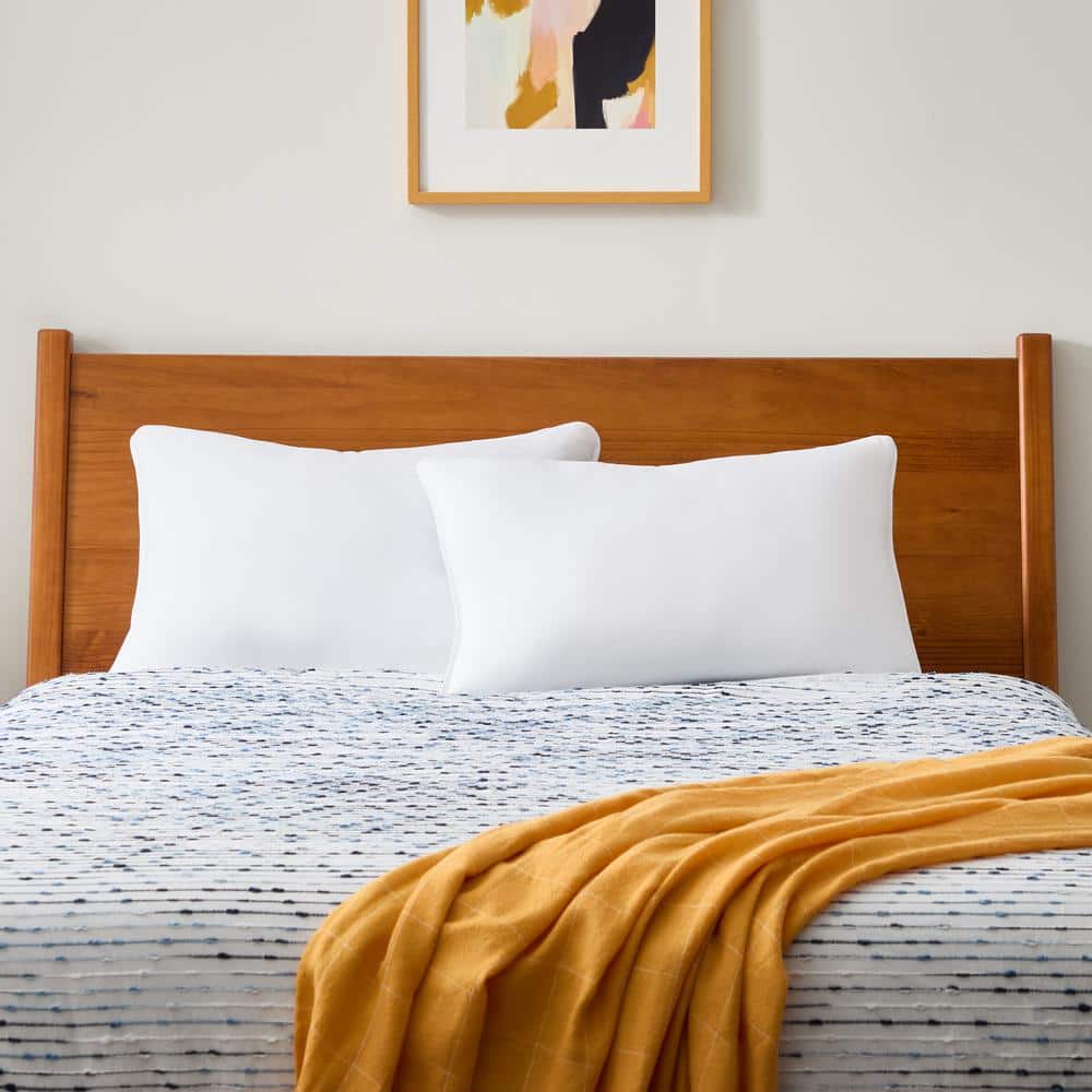 Linenspa Essentials Firm Queen Bed Pillow (2-Pack) LSESQQ02FRGM - The ...